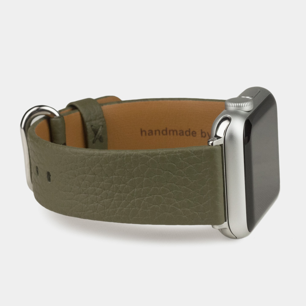 Ремешок для Apple Watch 40/41mm Classic из кожи теленка зеленого цвета