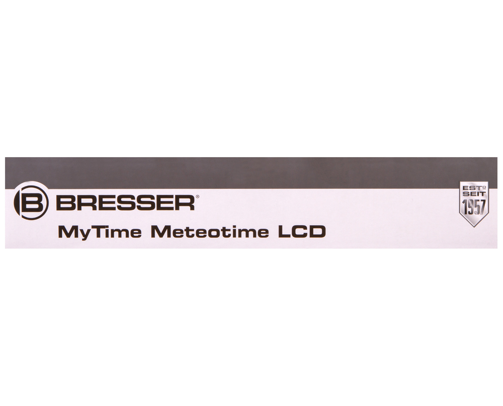 Часы настенные Bresser MyTime Meteotime LCD, серебристые