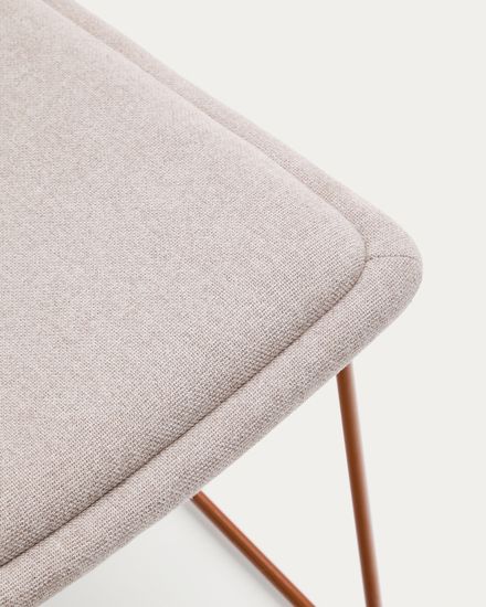 Zahara Стул со стальными ножками полиэстер бежевый La Forma Испания 