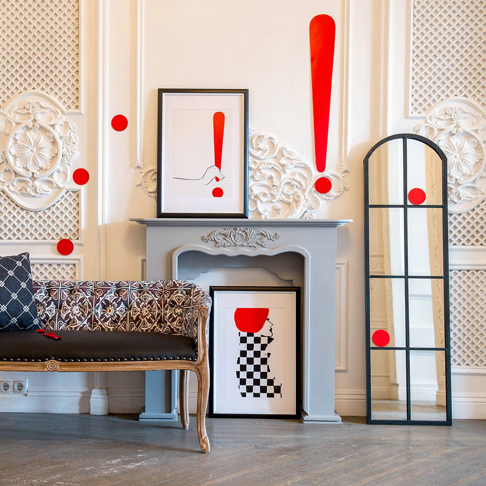 Настенное зеркало Объект мечты Виндзор блэк