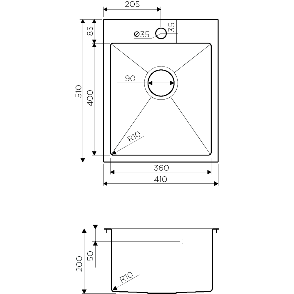 Кухонная мойка Omoikiri Akisame 41-GB