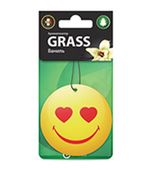 Ароматизатор автомобильный картонный Grass Смайл, ваниль, 54147