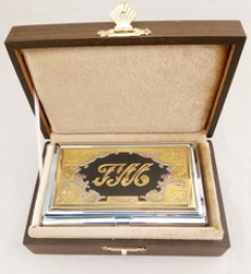 Визитница "Златоуст" с индив. логотипом под заказ