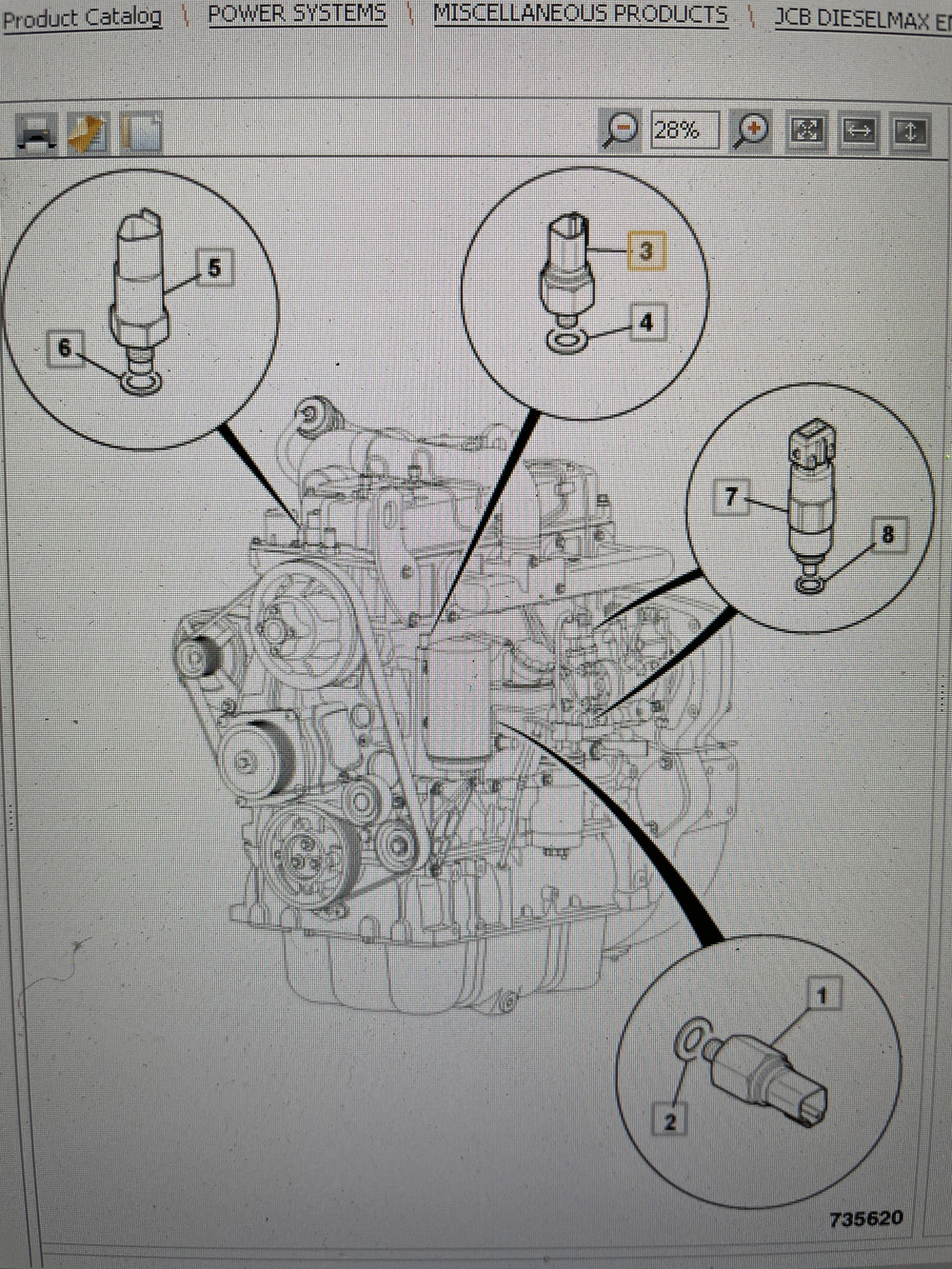 Датчик холодного пуска двигателя JCB DIESELMAX 3cx 4cx 320/04554, 320/04544 черный