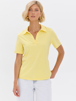 Футболка из хлопка с воротником поло