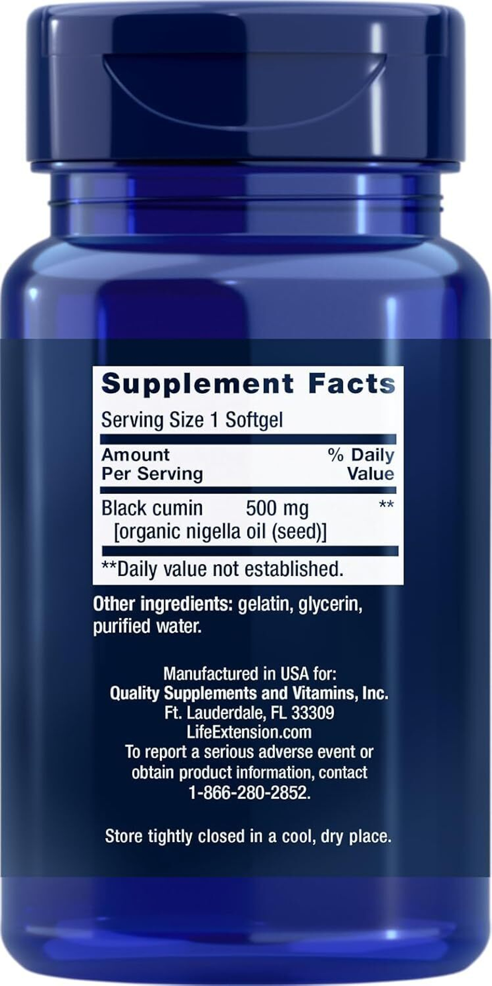 Life Extension - Black Cumin Seed Oil 60 softgels