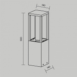 Наземный низкий светильник Maytoni Expo O480FL-L12B3K