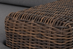 "Капри" кушетка из искусственного ротанга, цвет коричневый