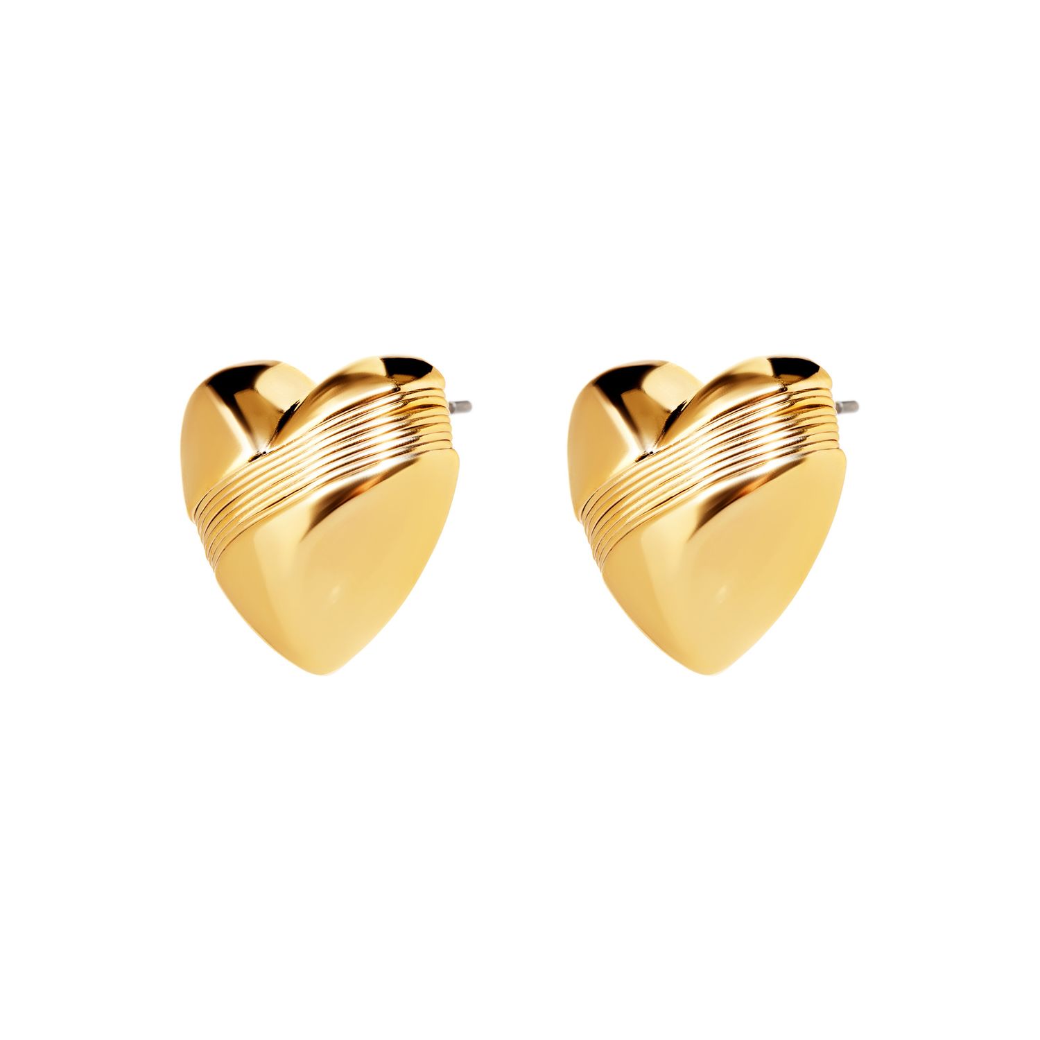 Серьги Minimal Heart Earrings – Gold