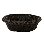 Корзина настольная овальная "Полиротанг", Д230 Ш170 В70, коричневый