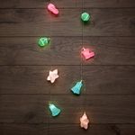 Гирлянда светодиодная Новый год 1,5 м, прозрачный ПВХ, 10 LED, теплый белый, питание 2 х АА (батарей