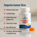 Nordic Naturals, жевательные таблетки с витамином C, со вкусом мандарина, 120 жевательных таблеток (125 мг в 1 жевательной таблетке)
