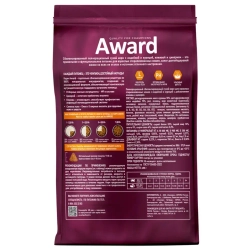 Award sterilized сухой корм для взрослых стерилизованных кошек, с индейкой, курицей, клюквой и цикорием - 400 г