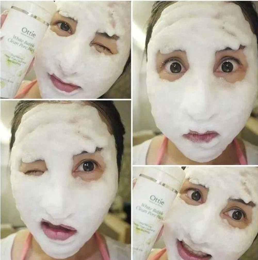 Ottie White Bubble Clean Pore Mask кислородная маска для очищения пор