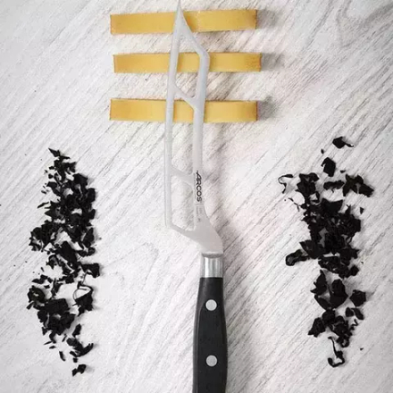 Нож для сыра «Ривьера» сталь нерж.,полиоксиметилен ,L=288/145,B=32мм черный,металлич