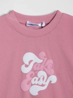 Розовый костюм для девочки с леггинсами