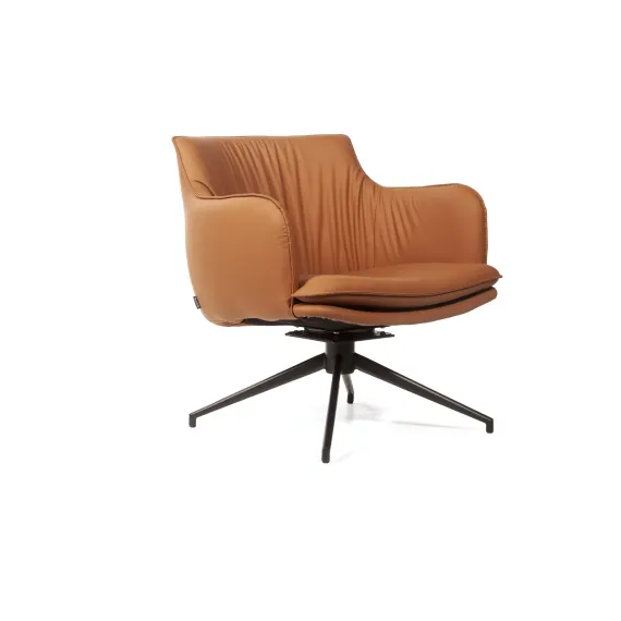 Лаунж кресло Sofia, экокожа терракот