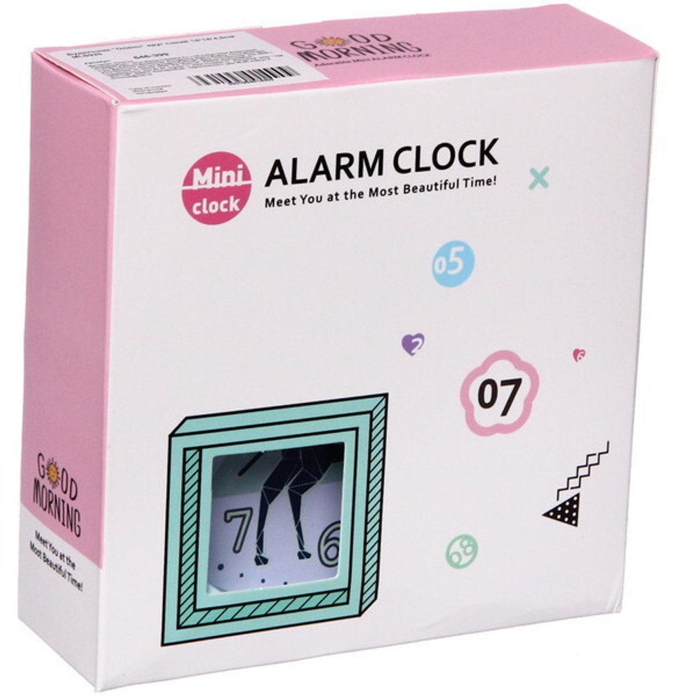 Будильник «Олень» круг синий 14*14*4,5см MLS920