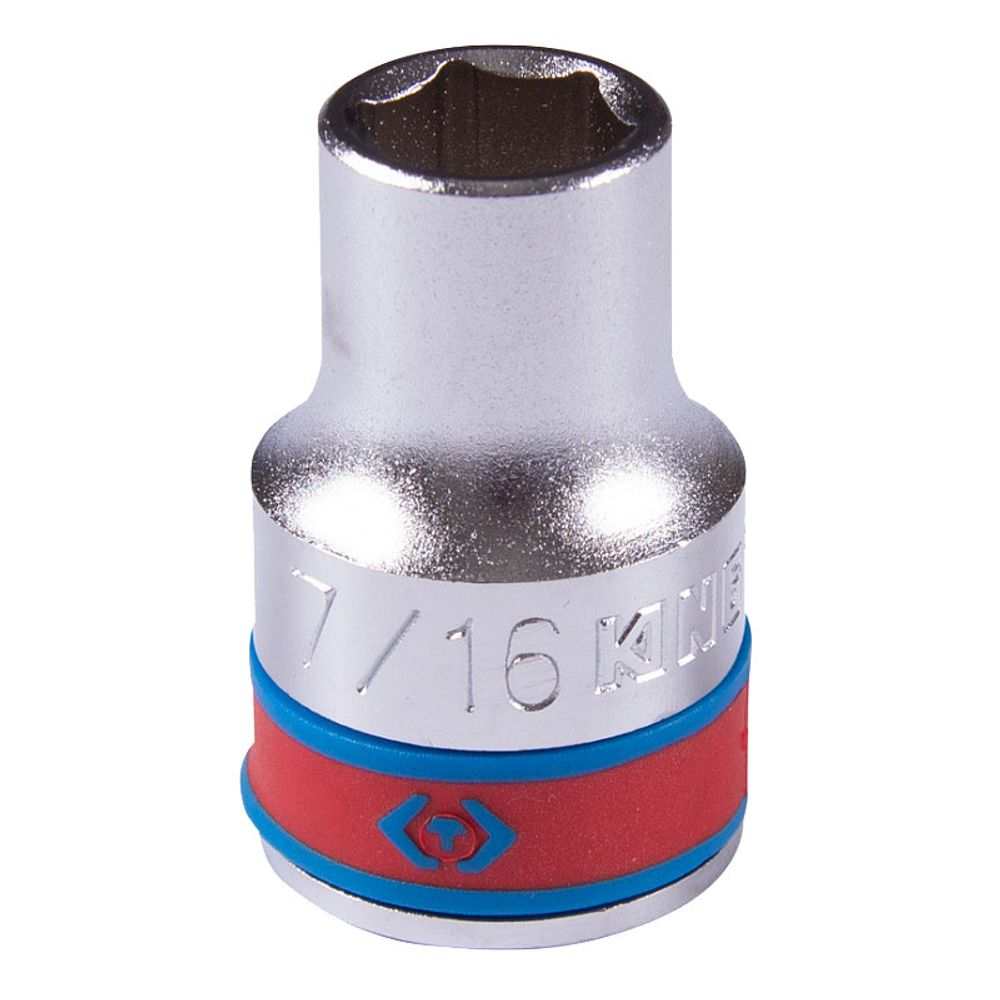 KING TONY (433514S) Головка торцевая стандартная шестигранная 1/2&quot;, дюймовая 7/16&quot;