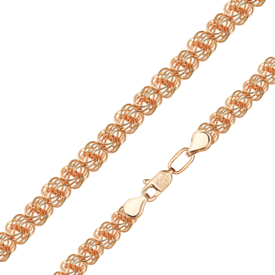 Цепь из красного золота (плетение «Роза»)
