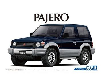 Сборная модель 1/24 Aoshima MITSUBISHI V24 WG PAJERO METAL TOP WIDE XR - II '91