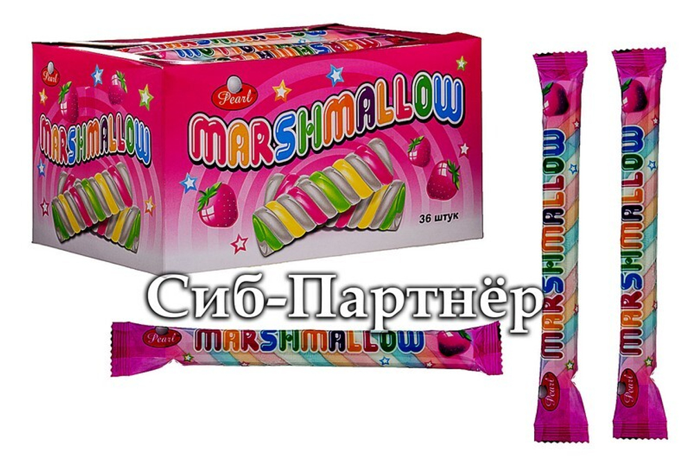 Зефир "Зефирная косичка" (10гр*36шт*12бл) (MARSHMALLOW)