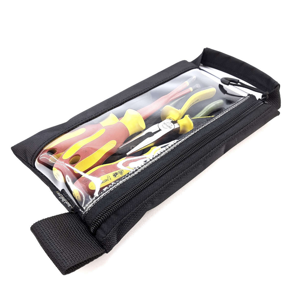 Сумка карман для инструментов Tool Pouch Small 26x15см с прозрачной стенкой