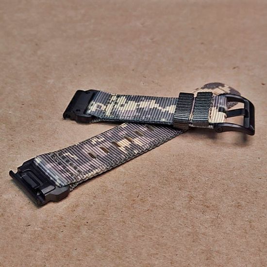 Ремешок тактический Tactix 22 мм. для Garmin Fenix 7 / 6 / 5, Forerunner 935 / 945 / 955, instinct, instinct 2, Epix Gen 2  нейлоновый быстросъемный на застежке