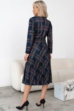 Платье Сильвия (графит/марсала) Р11-1086/19 Nikol