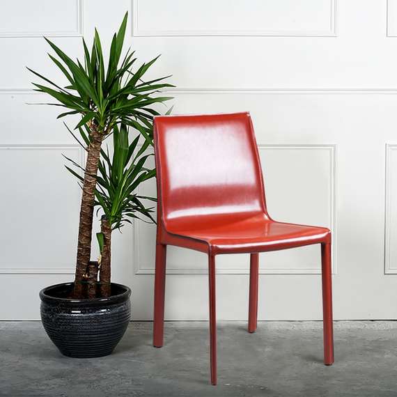 Стул Barrie красная кожа