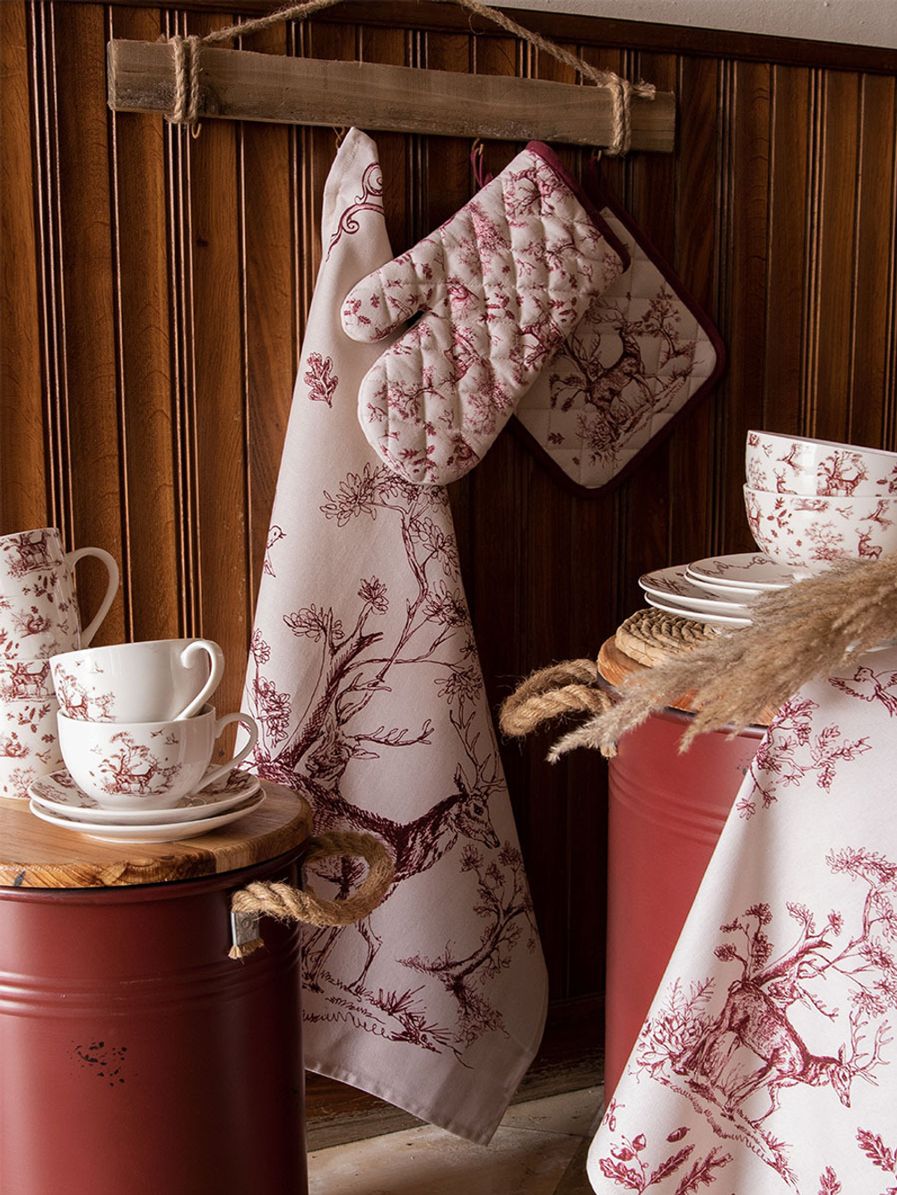 Прихватка-варежка "Лес" 18x30 см