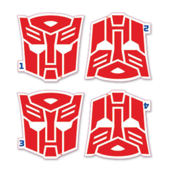 Игра с наклейками "Трансформеры" 12 шт