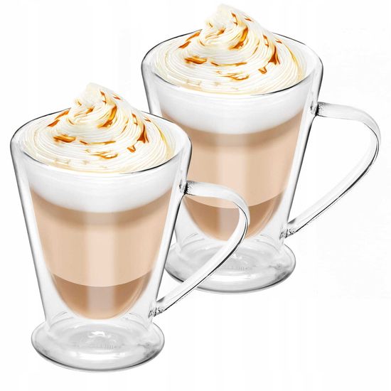 Набор стеклянных кружек 2 шт. 250 мл. Kamille KM 9019 с двойными стенками