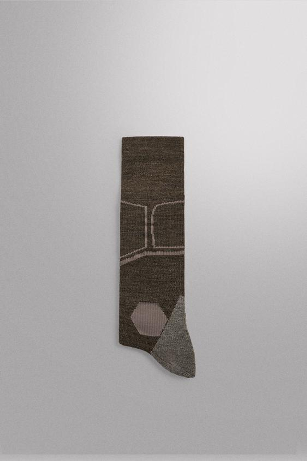 ZARA КОМПРЕССИОННЫЕ ЛЫЖНЫЕ НОСКИ, КОРИЧНЕВЫЙ