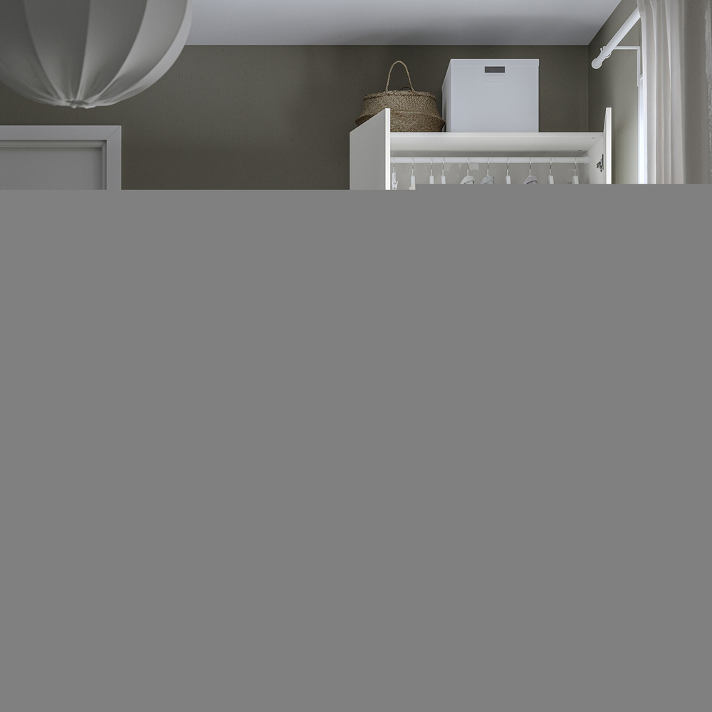 Распашной шкаф PAX FORSAND IKEA (двухсекционный) (белый)  120*60*240