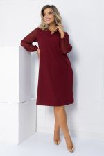 Платье Яркое пламя (бордовое) П12618-25 LT Collection