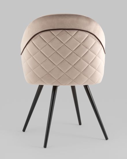 Стул вращающийся Новел велюр серо-коричневый