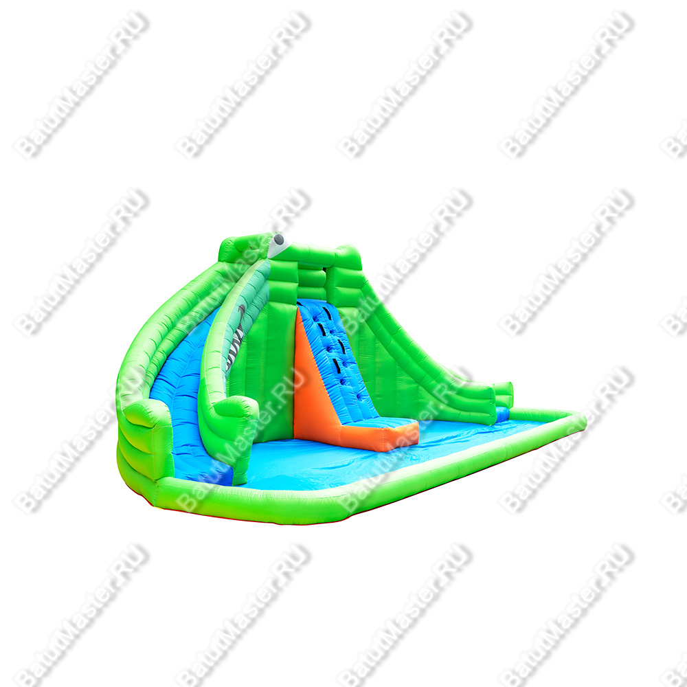 Батут для дачи "В гостях у крокодильчика" 6,9*4*2,8 м