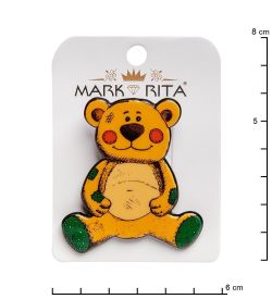 MR-156 Брошь-булавка «Мишка» Mark Rita