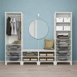 Платяной шкаф - PLATSA/FONNES/IKEA/ ПЛАТСА/ФОННЕС ИКЕА,240x57x191 см, белый