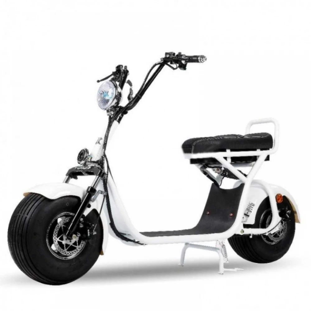 Электроскутер SEEV Citycoco Woqu 1500W, 60В 20Ah Белый