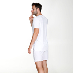 Мужское теннисное поло Quiet Please Receiver T-Shirt Men - White