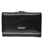 Кошелёк женский лаковый Coscet нат.кожа CS18-02B