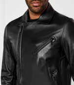 Кожаная куртка Karl Lagerfeld - черный(555082 551420)