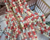 Нить бусин из тонированного кварца 8,5мм, гладкие