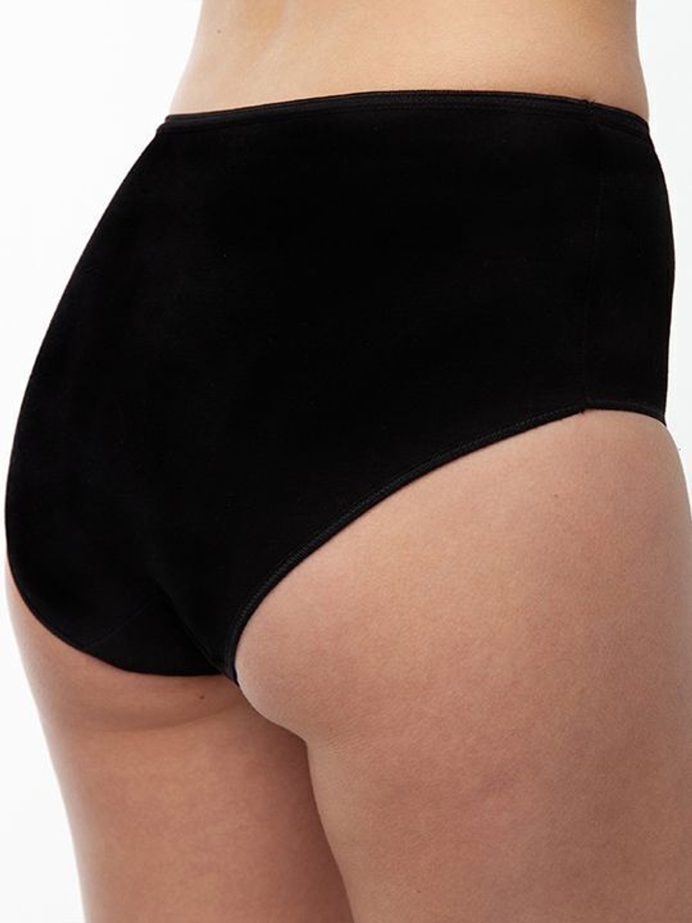 Высокие трусики из модала и хлопка (Размер: XL) (Цвет: бежевый)