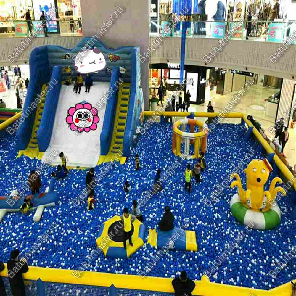 Надувная игровая комната "Манеж" размер 8*5*1,5 м