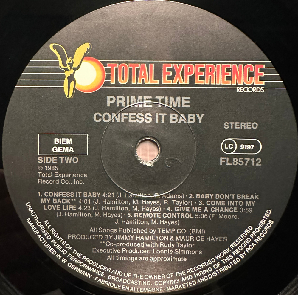 Prime Time - Confess It Baby (Германия 1985г.)