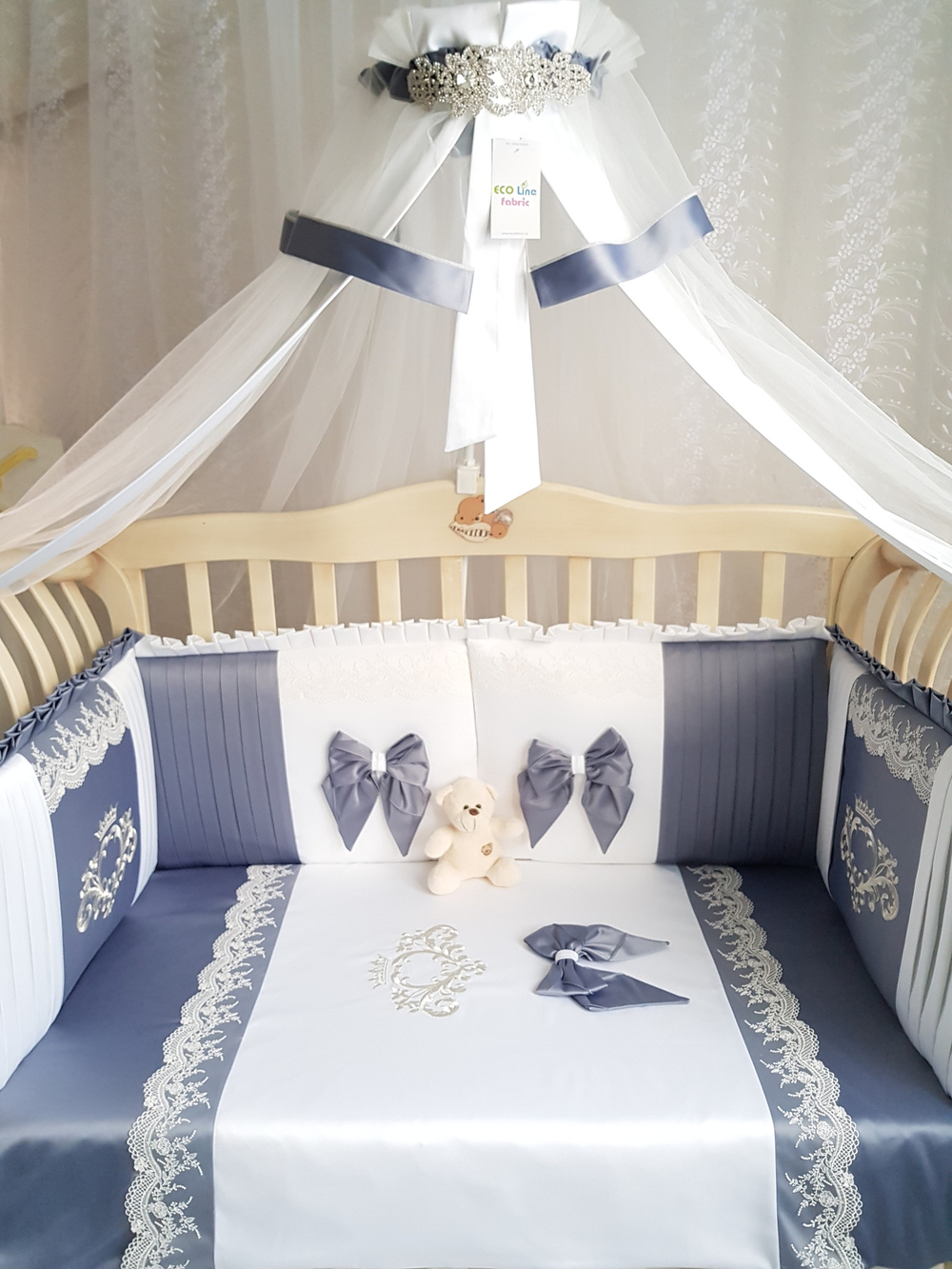 Арт.77754 Набор в кроватку для новорожденных VALENSIA