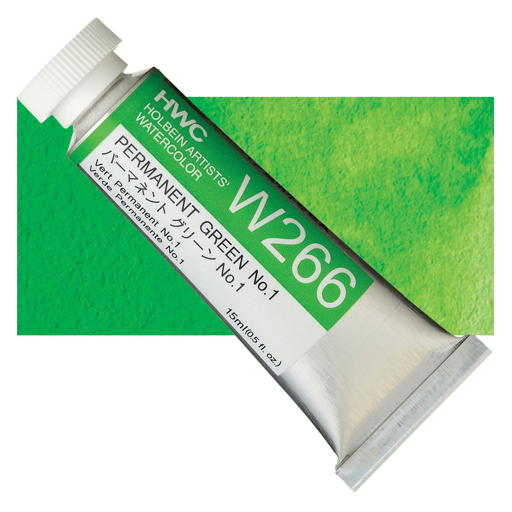 Акварель Holbein 15 мл. 266 [A] Permanent Green #1